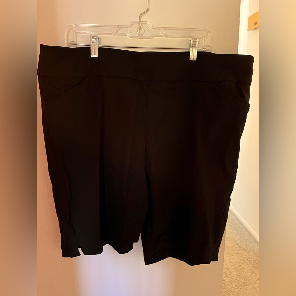 Black pull on shorts from Christopher and banks. Size 22
